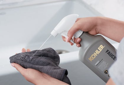 Image of KOHLER Faucet Cleaner and Cloth
