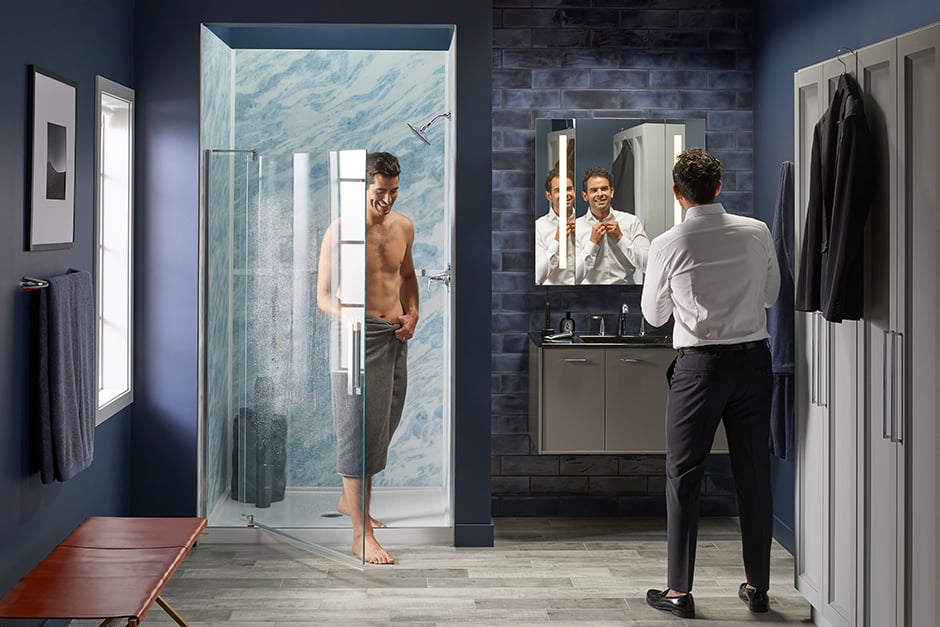 WalkIn Shower or ShowerTub Combo? Kohler LuxStone Showers Blog