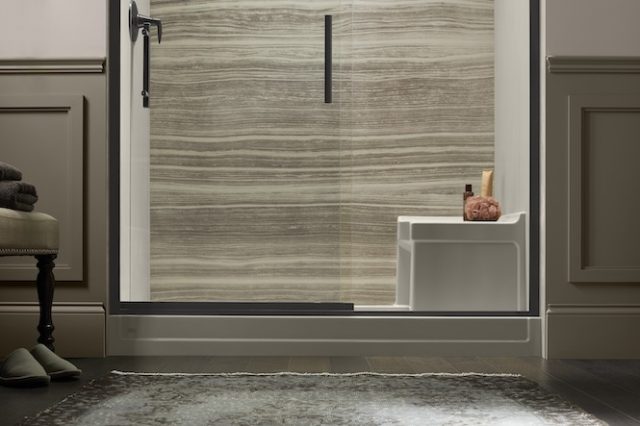 Kohler Thresham Shower Base with Moveable Seat