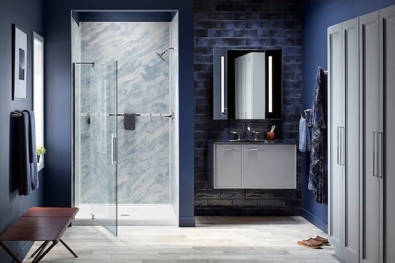 5 Myths About Shower Wall Panels Kohler LuxStone Showers Blog