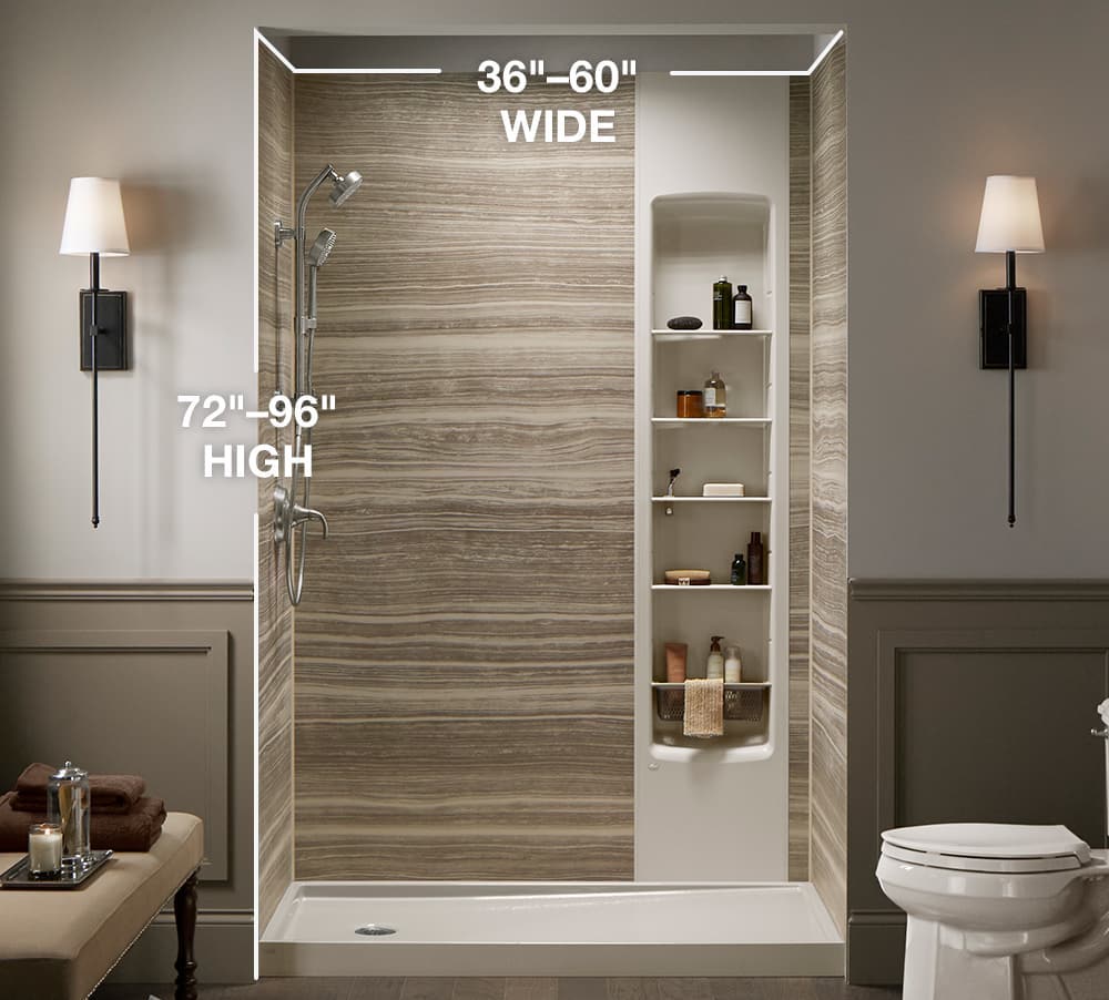 5 Myths About Shower Wall Panels Kohler LuxStone Showers Blog