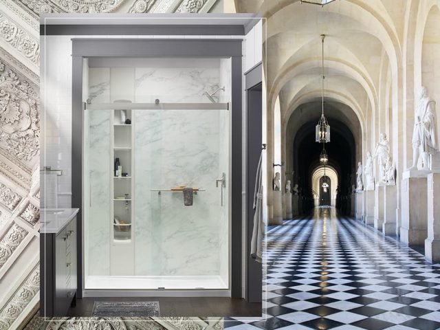 Classical Decadence Shower around European Rooms