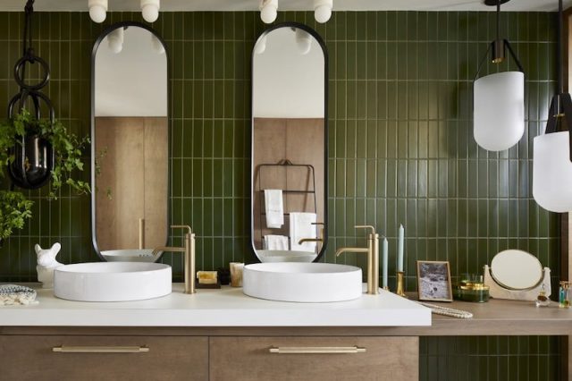 Picture of Plants on Bathroom Sink