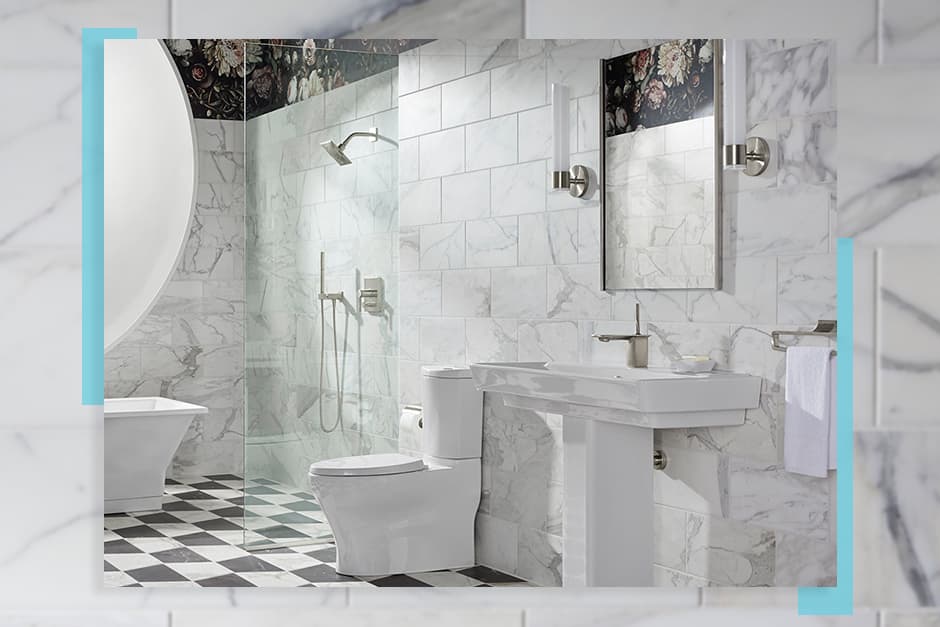 marble shower