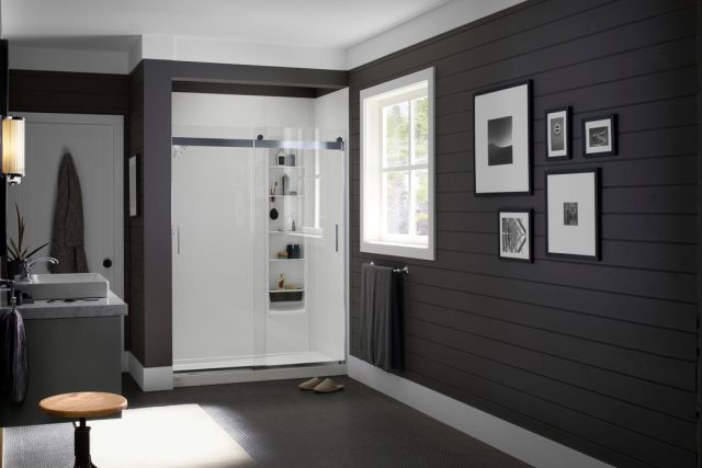 bathroom with walk-in shower