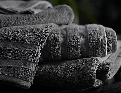 thick dark towels