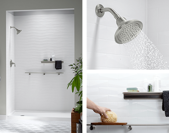 Shower Enclosure Kits | KOHLER® LuxStone Shower