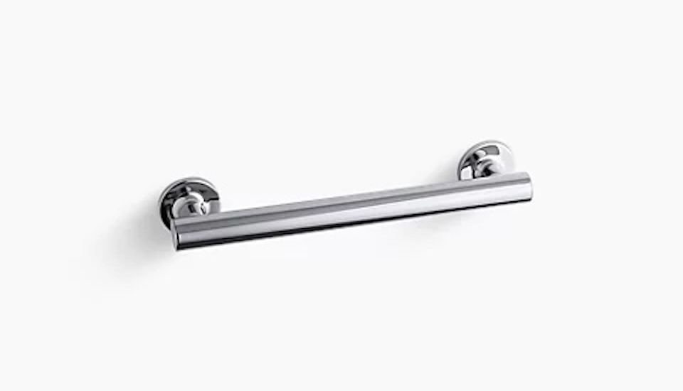 Shower Grab Bars | Shower Handle Bar | KOHLER LuxStone Showers