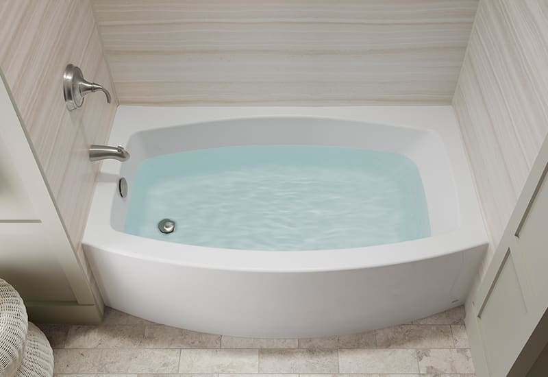 Expanse Alcove Bath | KOHLER® LuxStone Shower