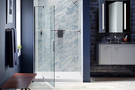 Glass Shower Door | Shower Enclosure | KOHLER® LuxStone Shower