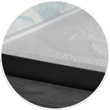 low step shower base close up