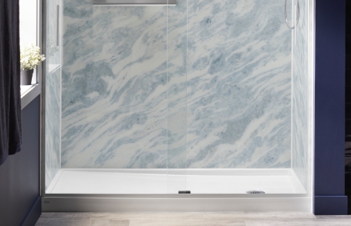 low entry shower base