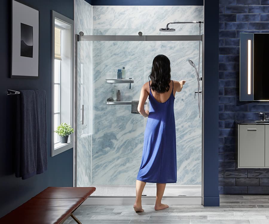 Dealer Legacy Remodeling KOHLER LuxStone Showers Custom Shower