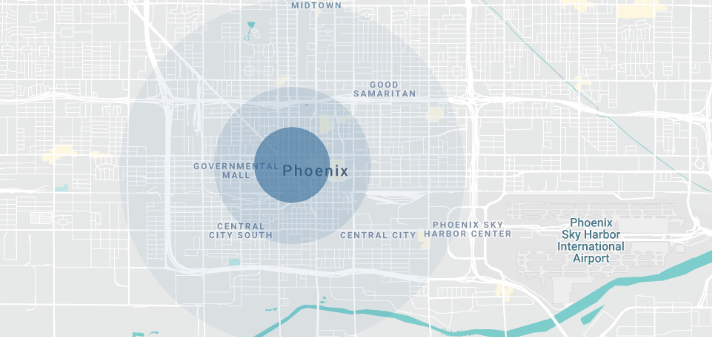 Phoenix, AZ city map