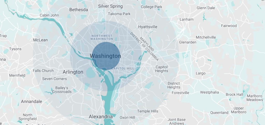 washington dc city map