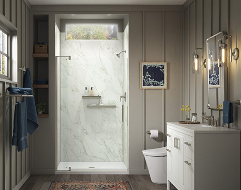 KOHLER LuxStone <br>Walk-In Shower