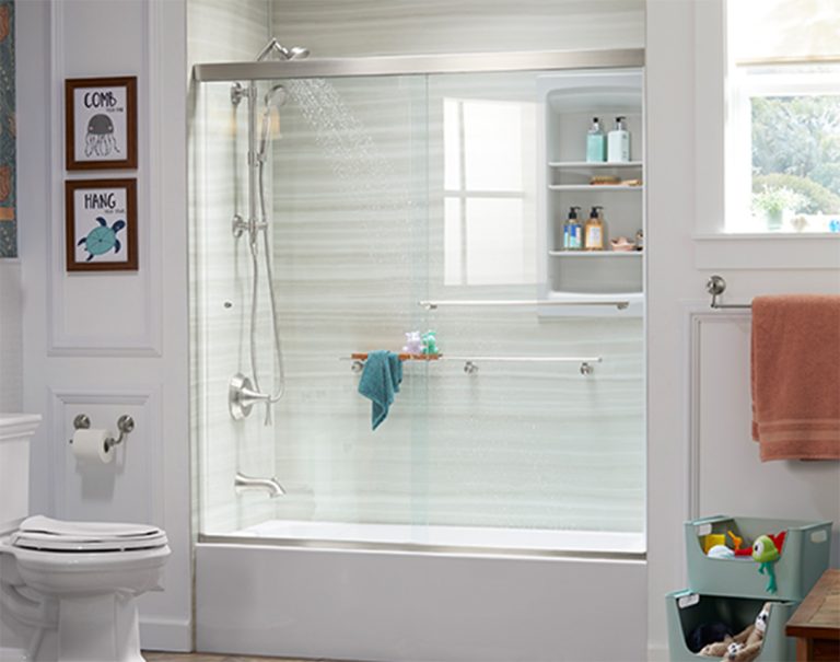 KOHLER LuxStone <br>Shower-Tub Combo